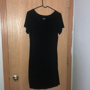 Black T-shirt dress
